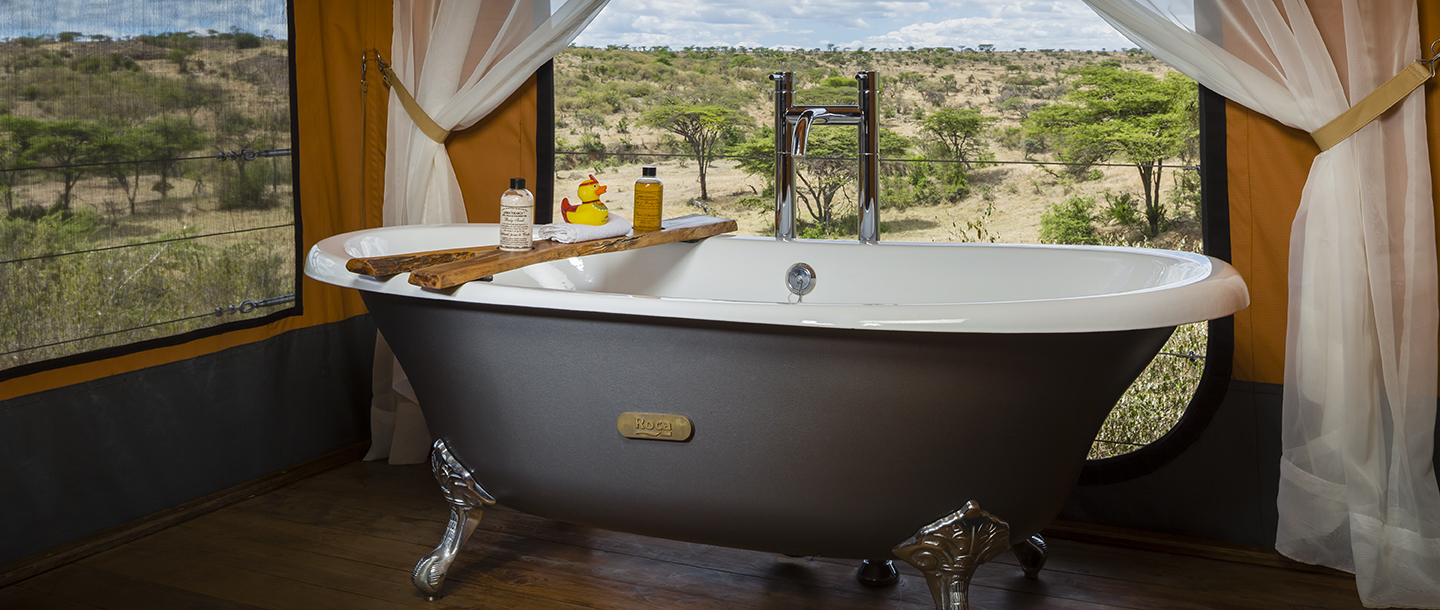 Mahali Mzuri Camp Bath Tab