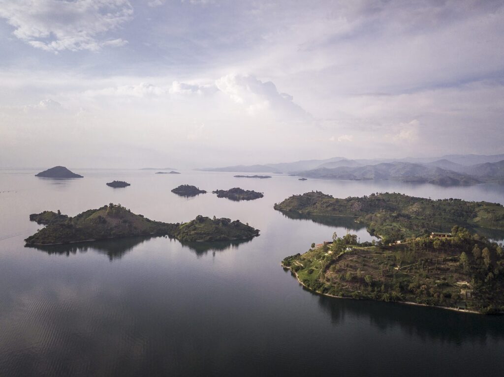Lake-Kivu-Drone-of-Islands